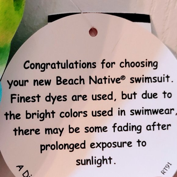 BNWT Sz 4 Gorgeous Bright-Colored Swimsuit 1-Piece w/Rhinestone Heart- SO PRETTY - Picture 9 of 10